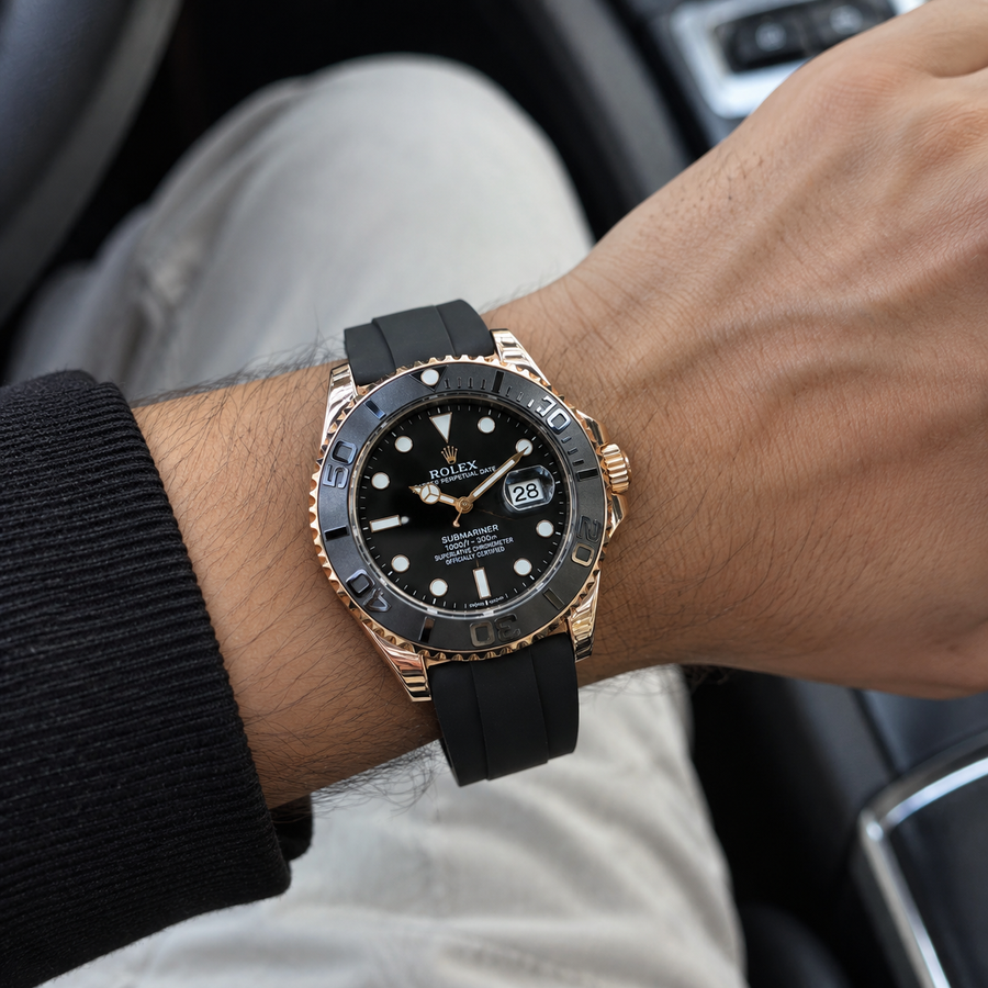 Luxury Black & Gold Dive Watch