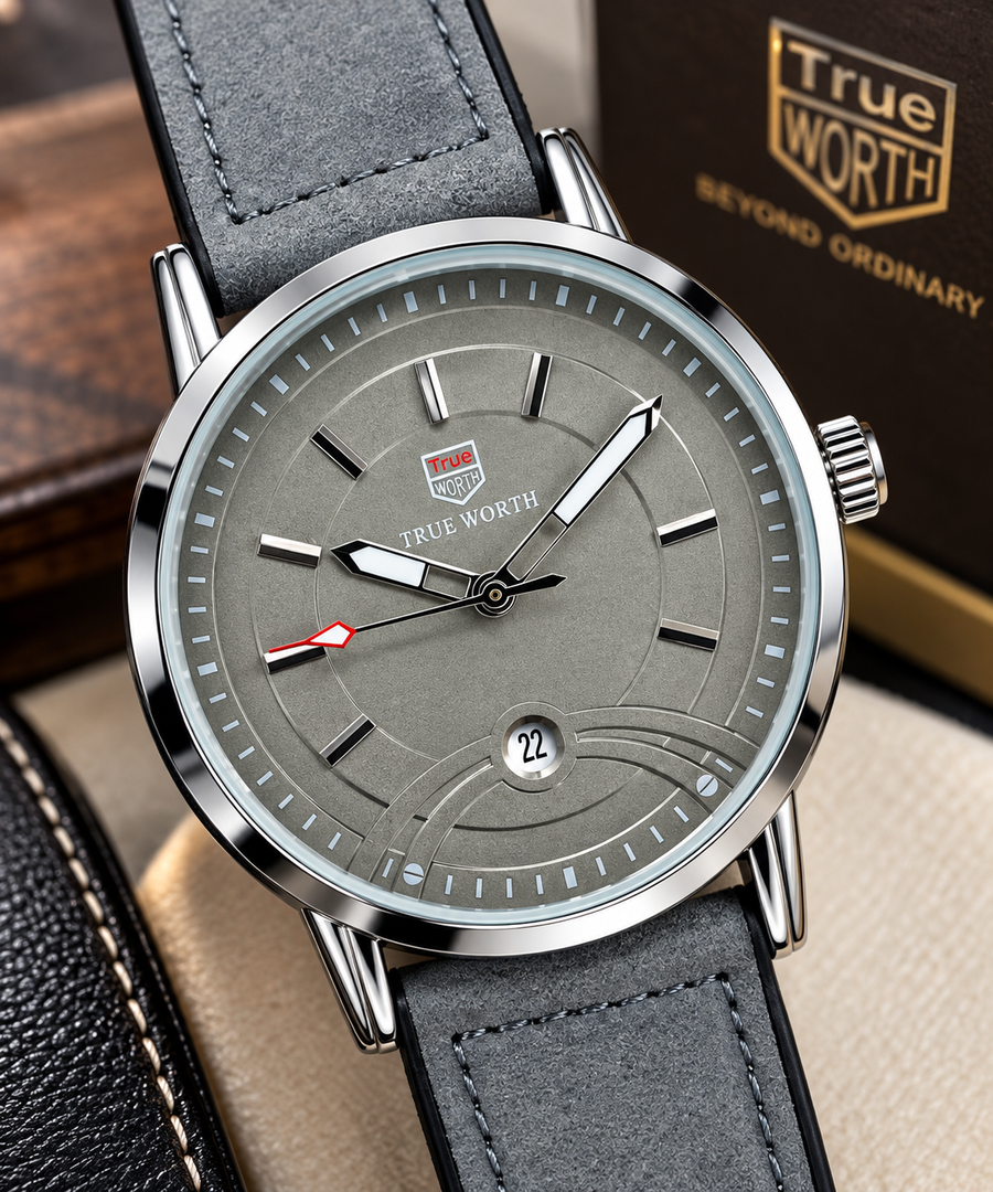 True Worth Classic Leather Watches