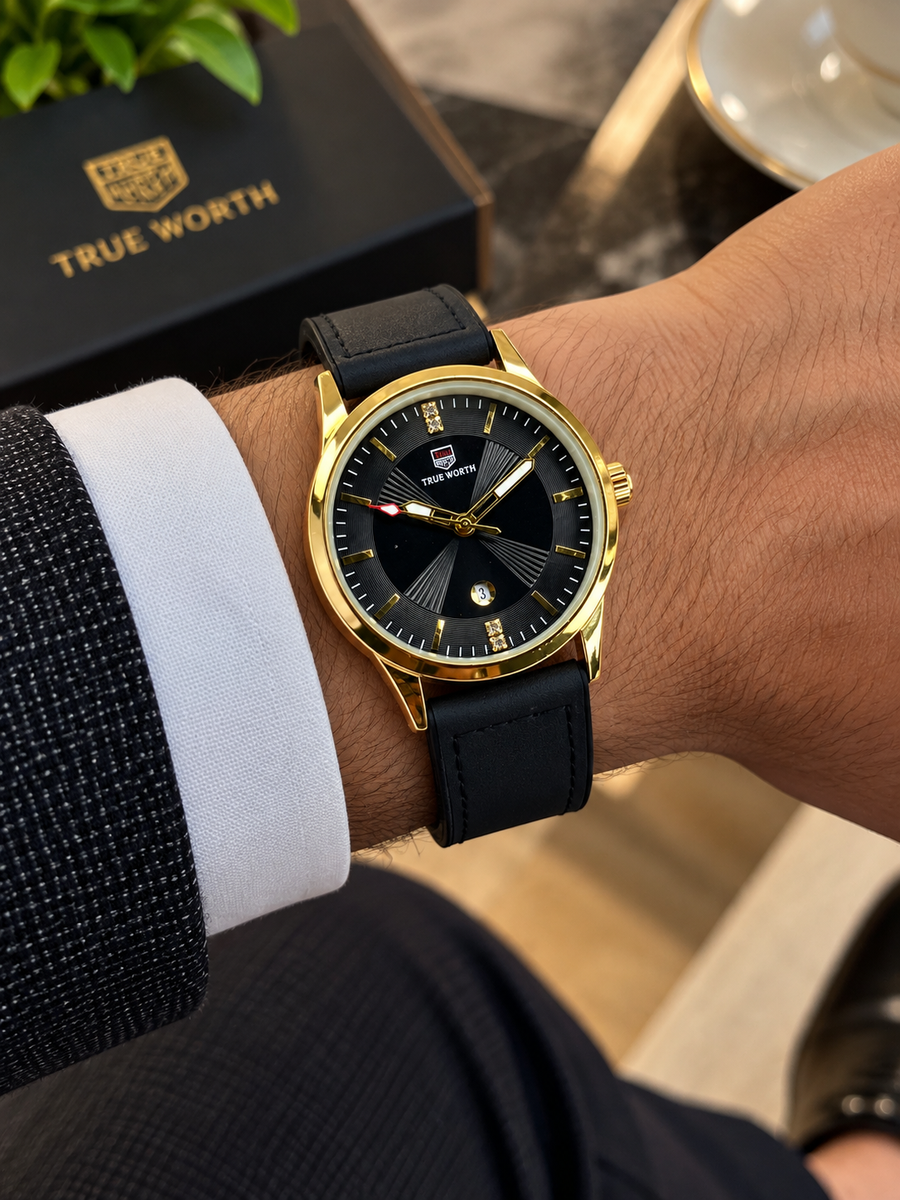 True Worth Luxury Watches premium leather-style strap