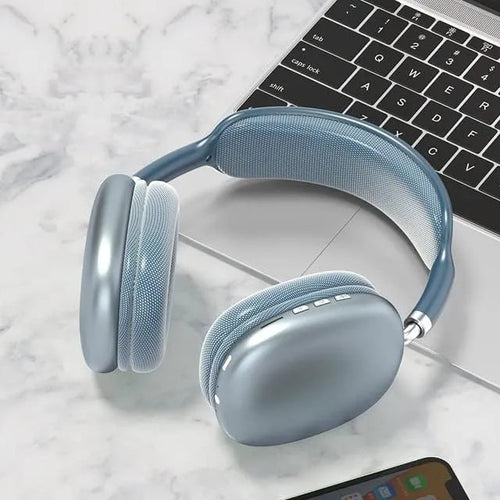 Wireless Bluetooth 5.0 Over-Ear Headphones with Mic, Stereo Bass & Noise Cancelling