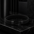 Men’s Black Mesh Cuff Bracelet
