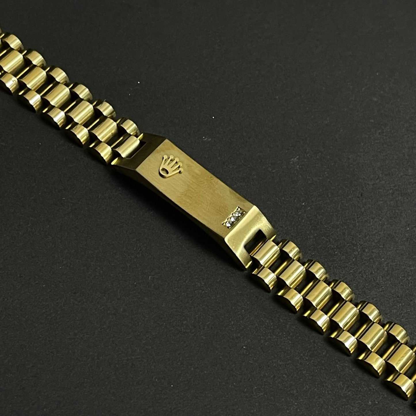 12mm Golden RLX Crown Jubilee Bracelet for Men
