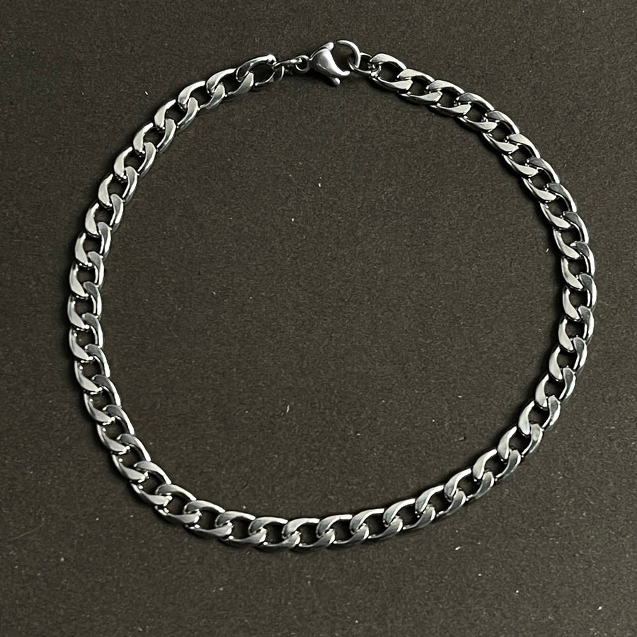 3mm Silver Figaro Link Chain Bracelet For Men