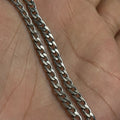 3mm Silver Figaro Link Chain Bracelet For Men
