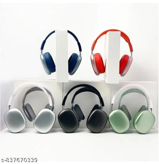 Wireless Bluetooth 5.0 Over-Ear Headphones with Mic, Stereo Bass & Noise Cancelling