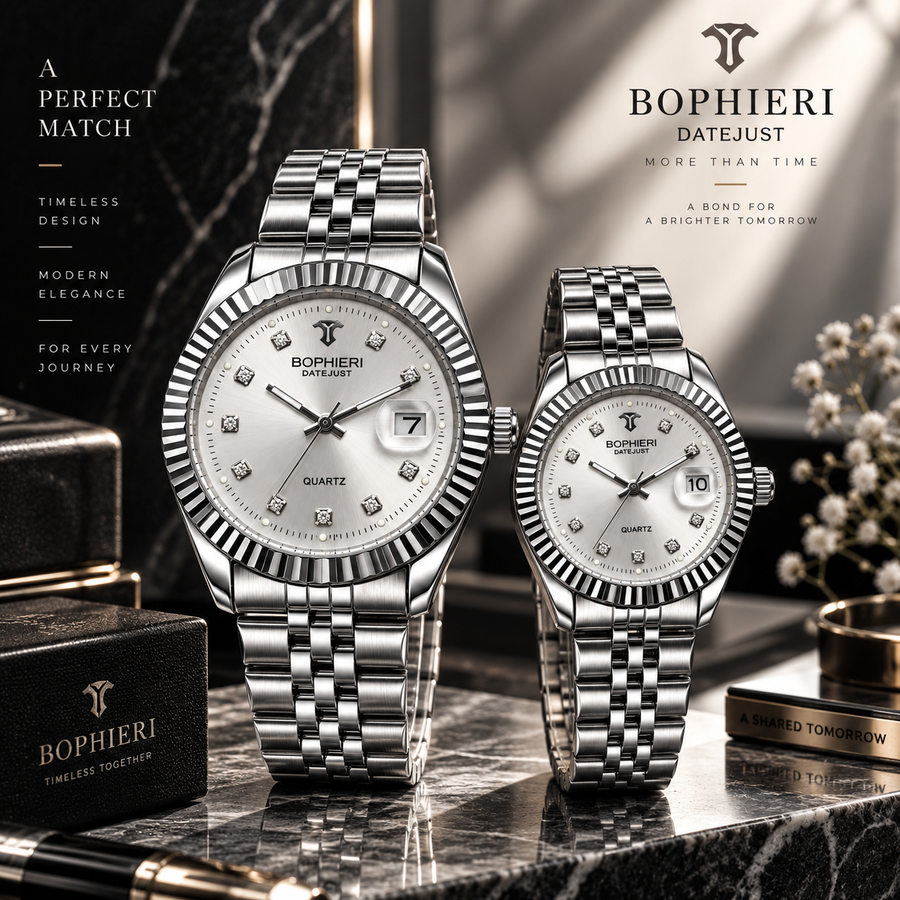 Luxury Couple Quartz Watches Set