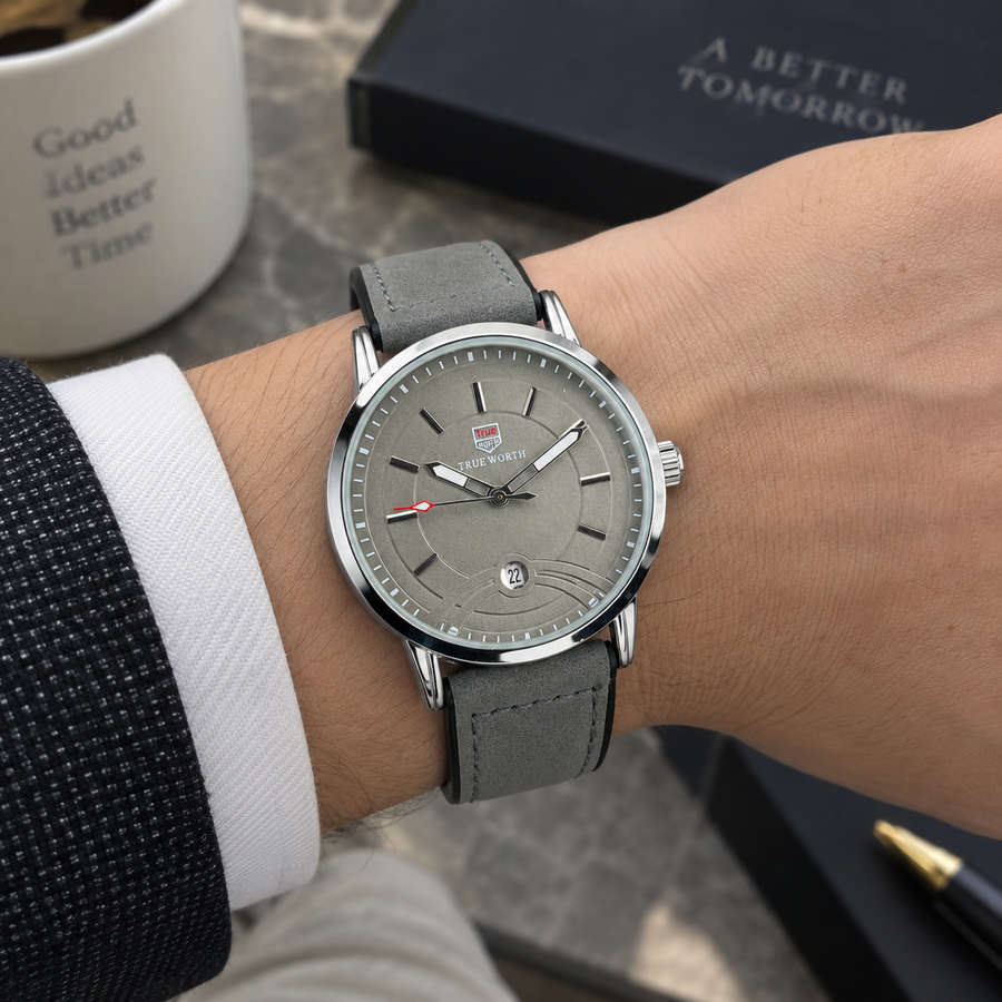 True Worth Classic Leather Watches