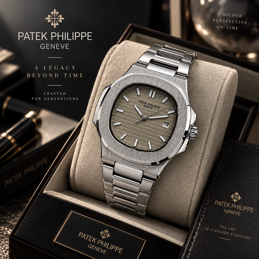 Luxury Silver Stainless Steel Automatic Watch