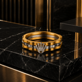 Men’s Gold & Silver Crown Signet Ring
