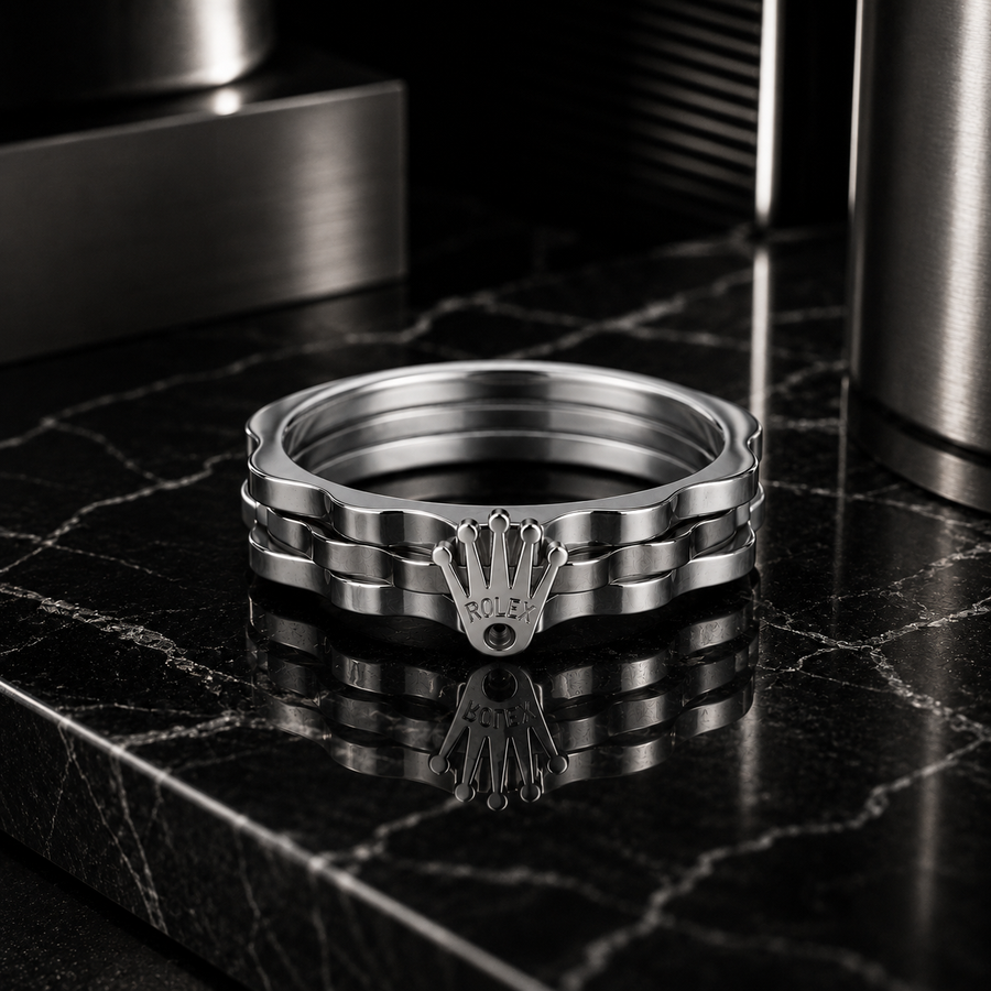 Men’s Silver Crown Signet Ring