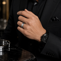Men’s Silver Crown Signet Ring