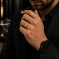 Men’s Gold Greek Key Signet Ring
