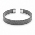 Men’s Silver Mesh Cuff Bracelet