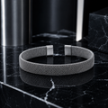 Men’s Silver Mesh Cuff Bracelet