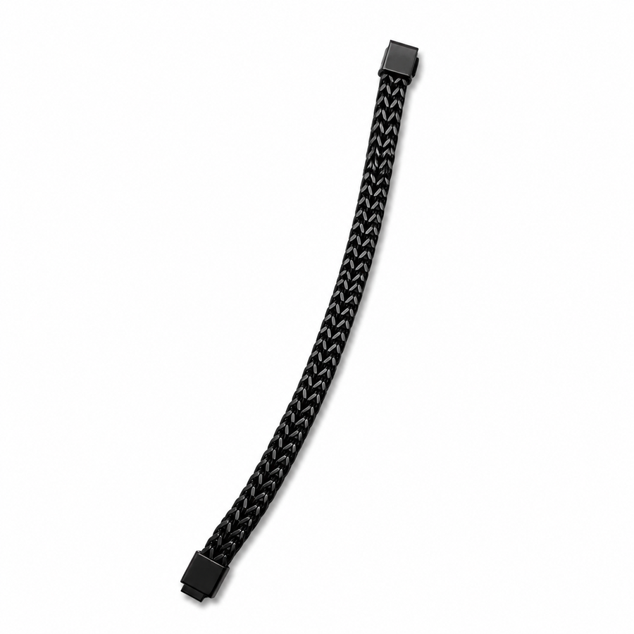 Men’s Black Woven Link Bracelet