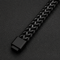 Men’s Black Woven Link Bracelet