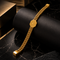 Men’s Gold-Tone Woven Link Bracelet