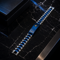 Men’s Blue & Silver Luxury Link Bracelet
