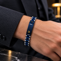 Men’s Blue & Silver Luxury Link Bracelet