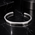 Men’s Silver-Tone Open Cuff Bracelet