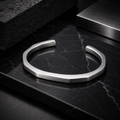 Men’s Silver-Tone Open Cuff Bracelet