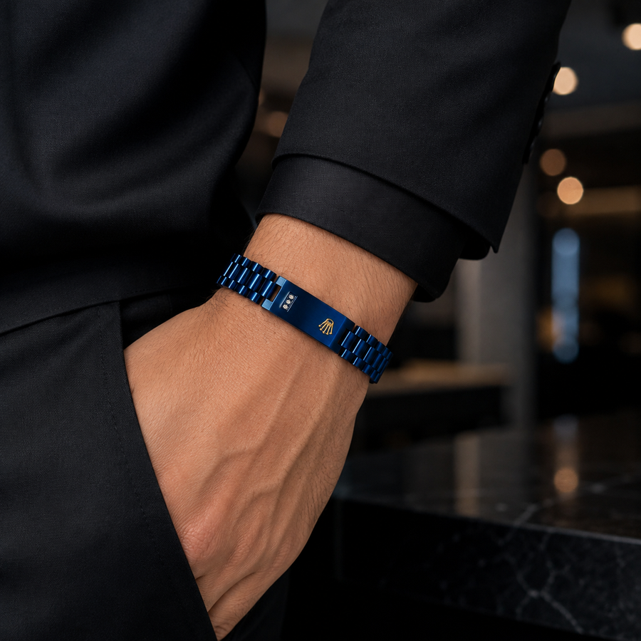 Men’s Blue  Link Bracelet