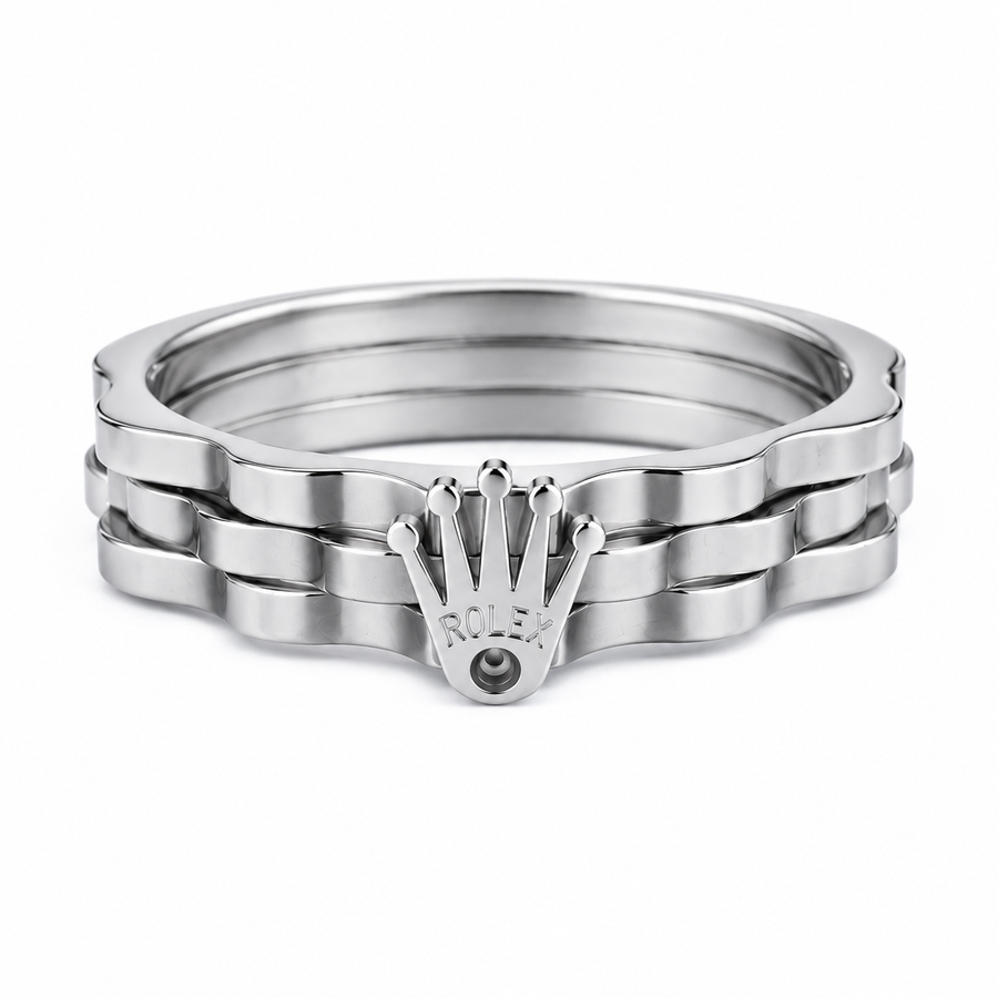 Men’s Silver Crown Signet Ring