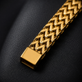 Men’s Gold Woven Link Bracelet