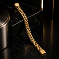 Men’s Gold Woven Link Bracelet